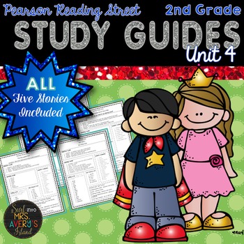 Preview of 2nd Grade Reading Street Unit 4 Weekly Study Guides