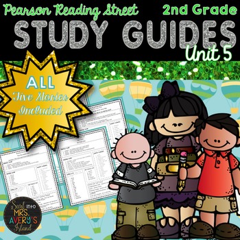 Preview of 2nd Grade Reading Street Unit 5 Study Guides