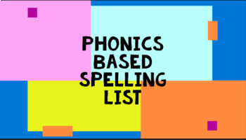 Preview of 2nd Grade Phonics Based Spelling Lists- Differentiated, Journeys, SAT Vocabulary