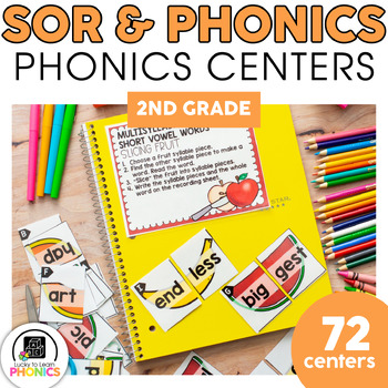 Preview of Phonics Centers 2nd Grade - Phonics Games - Science of Reading Centers