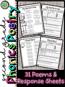 Preview of 2nd Grade Phonics Poetry and Response Sheets