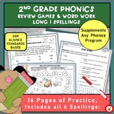 2nd Grade Phonics Review Games and Word Work for LONG I SPELLINGS