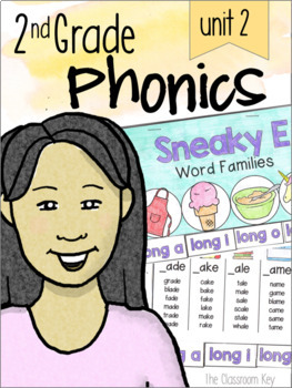 Preview of 2nd Grade Phonics Unit 2 - Printable, Seesaw, or Google Classroom