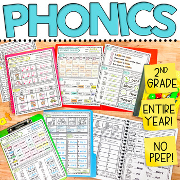 Preview of Phonics Worksheets - 2nd Grade Phonics Review and Daily Practice - Morning Work