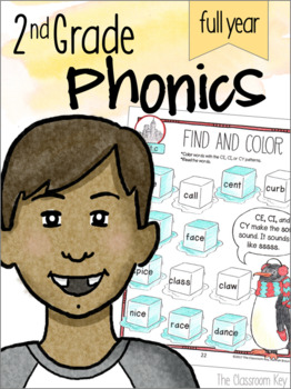 Preview of 2nd Grade Phonics Year Long Bundle