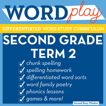 Preview of 2nd Grade Phonics and Chunk Spelling Curriculum Term 2