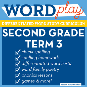 Preview of 2nd Grade Phonics and Chunk Spelling Curriculum Term 3