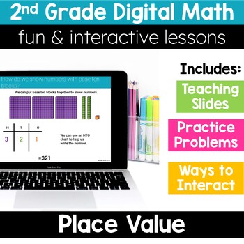 Preview of 2nd Grade Place Value 2.NBT.1 2.NBT.2 2.NBT.3 2.NBT.4 Digital Math Activities