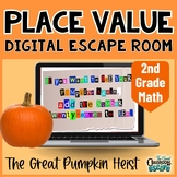 2nd Grade Place Value Activity Pumpkin-Themed Digital Esca