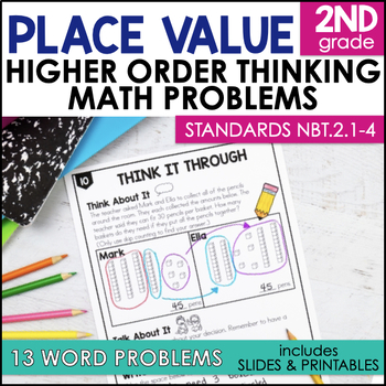 Preview of 2nd Grade Place Value Higher Order Thinking