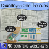 2nd Grade Place Value Math Worksheets for Three Digit Numb