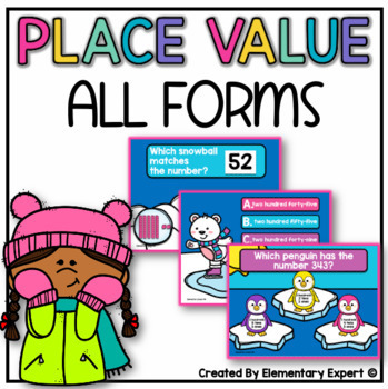 Preview of 2nd Grade Place Value Printable & Digital Resources  2.NBT.1, 2.NBT.2, 2.NBT.3