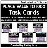 2nd Grade Place Value Task Cards - Numbers to 1,000