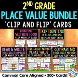 2nd Grade Place Value Task Cards - Skip Counting, Comparin