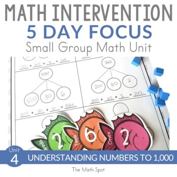 Preview of 2nd Grade Place Value Unit | Small Group Math Intervention