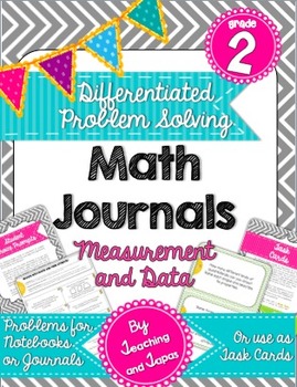 Preview of 2nd Grade Problem Solving Math Journal - Measurement and Data (Differentiated)