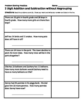 2nd grade problem solving problems