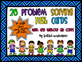 2nd Grade Problem Solving Task Cards {with QR Codes}
