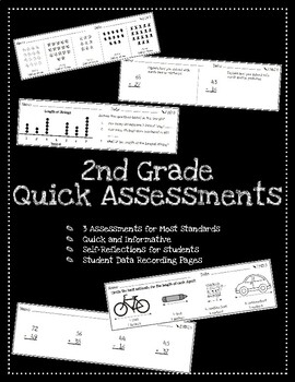 Preview of 2nd Grade Quick Assessments for Math