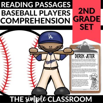 Preview of 2nd Grade Reading Comprehension | Baseball Passages and Questions