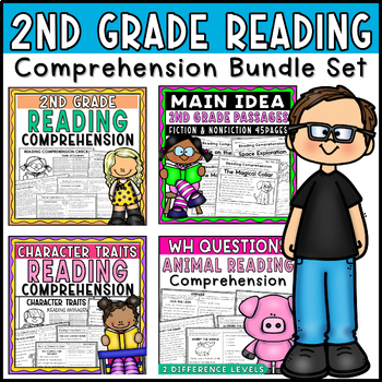 Preview of 2nd Grade Reading Comprehension Bundle Set