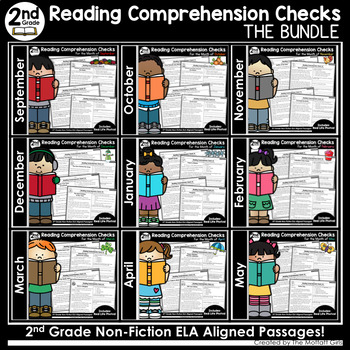 Preview of Reading Comprehension Passages and Questions The Bundle (2nd Grade) Winter