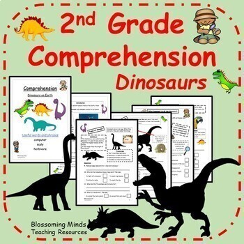 Preview of 2nd Grade Reading Comprehension : Dinosaurs