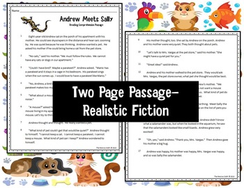2nd Grade Reading Comprehension Passage and Multiple ...