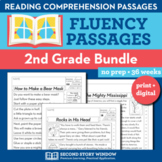 2nd Grade Leveled Reading Comprehension Passages & Questions for Reading Fluency