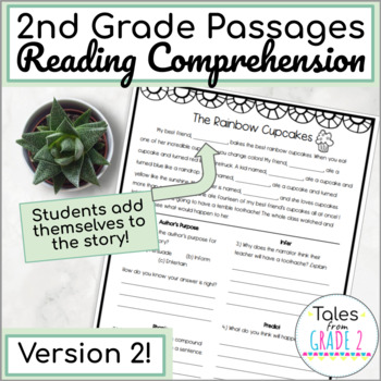 Preview of 2nd Grade Reading Passages with Comprehension Questions