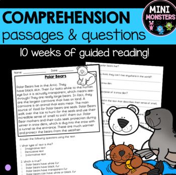 Preview of 2nd Grade Reading Comprehension Passages & Questions, Set 2 (Informative Texts)