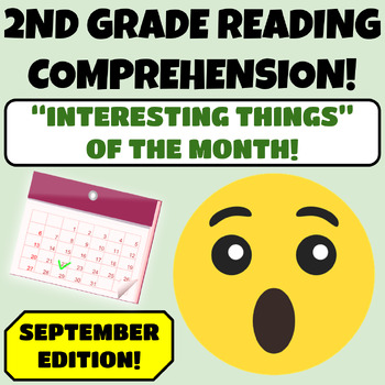 Preview of 2nd Grade Reading Comprehension Passages and Questions BIG 10 MONTH BUNDLE
