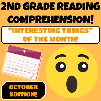 Preview of 2nd Grade Reading Comprehension Passages and Questions  October Autumn