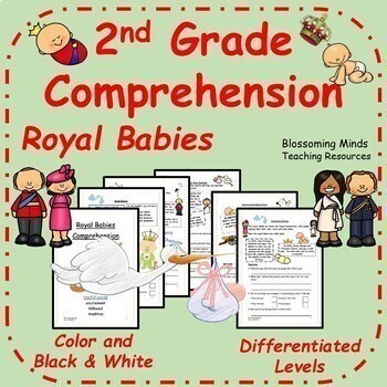 Preview of 2nd Grade Reading Comprehension : Royal Babies