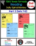 2nd Grade Reading Daily Spiral Review Part 2 TEKS Aligned