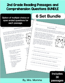 2nd Grade Reading Passages with Comprehension Questions Bundle