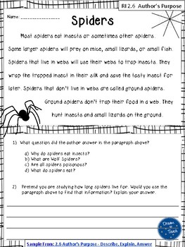 2nd Grade Reading Passages With Questions By Dream To