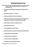 2nd Grade Reading Response Journal Check Sheet