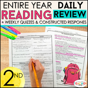 Preview of 2nd Grade Reading Comprehension Passages & Daily Questions: Fiction & Nonfiction