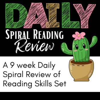 Preview of 2nd Grade Reading Skill Spiral Review