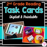 2nd Grade Task Cards for Literacy Centers (Digital & Printable)