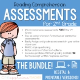 2nd Grade Reading Tests | Digital and Printable BUNDLE