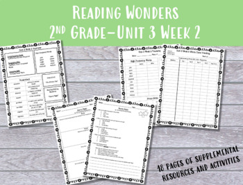 Preview of 2nd Grade Reading Wonders Unit 3 Week 2 Resources