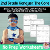 2nd Grade Recognize And Draw Shapes  Worksheets | 2.G.A.1 