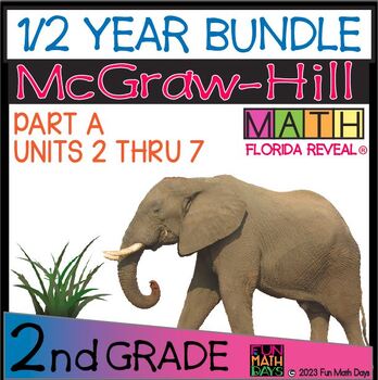 Preview of 2nd Grade Reveal Math -First Half of Year Bundle- 6 Units with 27 Resources