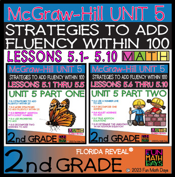 Preview of 2nd Grade Reveal Math Unit 5 Bundle - STRATEGIES TO FLUENTLY ADD WITHIN 100