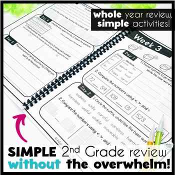 2nd grade review packet by katelyns learning studio tpt