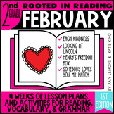 2nd Grade Rooted in Reading February Lessons for Comprehension Grammar Vocab