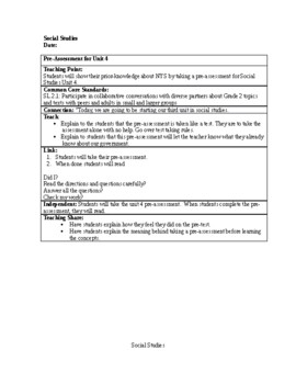 Preview of 2nd Grade S.S. Passport Unit 4: Rights, Rules and Responsibilities Lessons