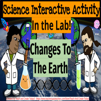 Preview of 2nd Grade Science Activity Changes to the Earth Digital Review